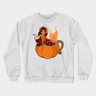 Pumpkin Spice Mermaid Crewneck Sweatshirt